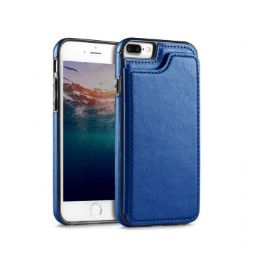 Back Flip Leather Wallet Cover Case for Apple iPhone 7 Plus 8 Plus
