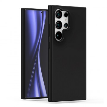 Mercury Soft Feeling Jelly Case Cover for Samsung Galaxy S25 Ultra-Black