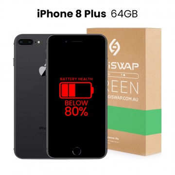 Apple Used Fully Functional iPhone 8 Plus 64GB Below 80% Battery Health - Grade B+ (Excellent)