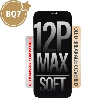 BQ7 Soft OLED Assembly for iPhone 12 Pro Max Screen Replacement (Compatible for IC chip transfer)
