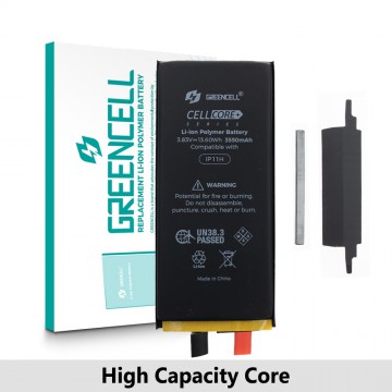 Greencell Core Series- High Capacity 3550mAh iPhone 11 Replacement Battery Core with Adhesive Strips