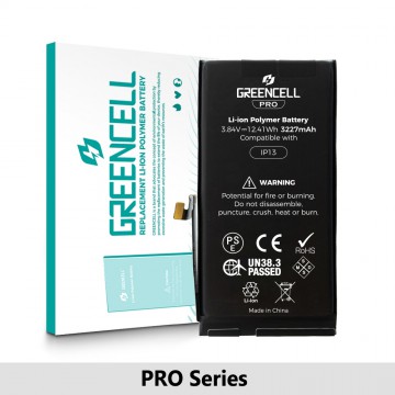 Greencell PRO Series- iPhone 13 Replacement Battery with Adhesive Strips 3227mAh (TI chip -27546-A3 IC & Original Cell)