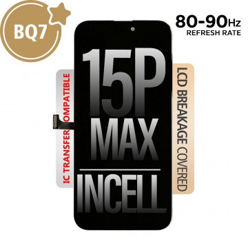 80HZ-90HZ REFRESH RATE BQ7 Incell LCD Assembly for iPhone 15 Pro Max Screen Replacement (Compatible for IC chip transfer)