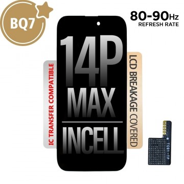 BQ7 Incell LCD Assembly for iPhone 14 Pro Max Screen Replacement (80HZ-90HZ, Compatible for IC chip transfer)