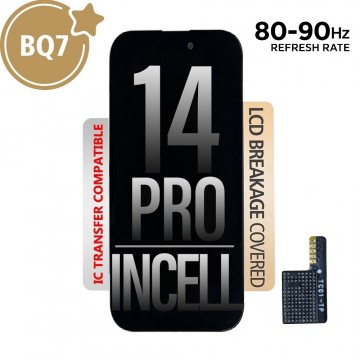 80HZ-90HZ REFRESH RATE BQ7 Incell LCD Assembly for iPhone 14 Pro Screen Replacement (Compatible for IC chip transfer)