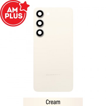 AMPLUS Rear Cover Glass For Samsung Galaxy S23 Plus S916B-Cream
