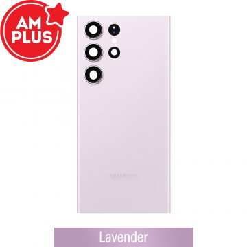 AMPLUS Rear Cover Glass For Samsung Galaxy S23 Ultra S918B-Lavender