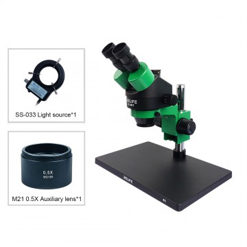 RELIFE RL-M3T-B3 Trinocular 7X-45X microscope (Big Base) for Mobile Phone Repair (Can be used with accessory mirrors)