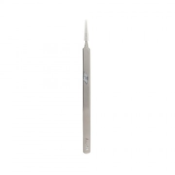 Long right angle Tweezer Silver 