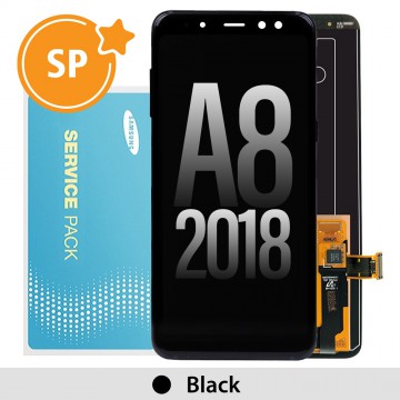 Samsung Galaxy A8 (2018) A530F OLED Screen Replacement Digitizer GH97-21406A/21529A (Service Pack)-Black