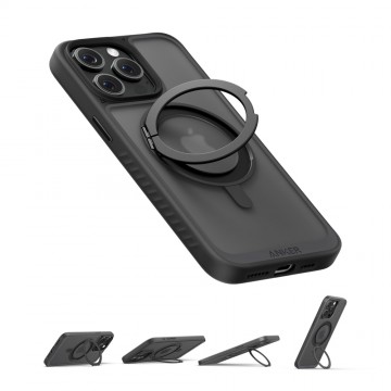 iPhone 15 Pro Max Anker MagGo Magnetic Case with Stand (360° Ring Stand)