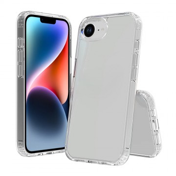 High Quality Acrylic + TPU Hybrid Transparent Case for iPhone 16e