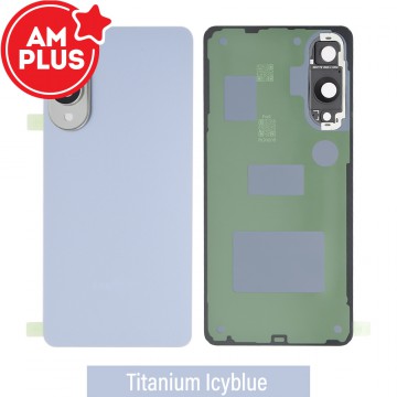 AMPLUS Rear Cover Glass for Samsung Galaxy S25 Edge S937B-Titanium Icyblue