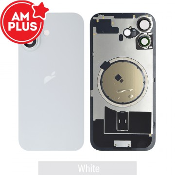 AMPLUS Rear Cover Glass with Camera Lens Glass and Magsafe Magnet for iPhone 17-White