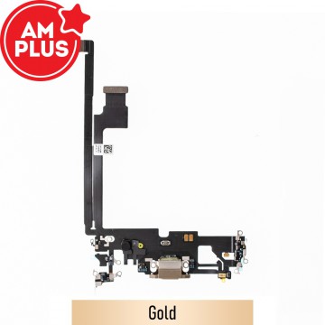 AMPLUS Charging Port for iPhone 12 Pro Max-Gold