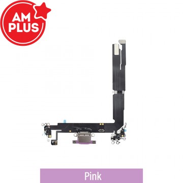 AMPLUS Charging Port for iPhone 16 Plus -Pink