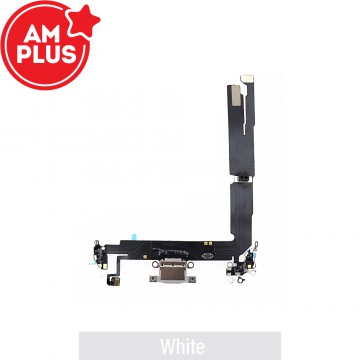 AMPLUS Charging Port for iPhone 16 Plus -White