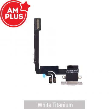 AMPLUS Charging Port for iPhone 16 Pro -White Titanium