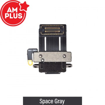 AMPLUS Charging Port with Flex Cable for iPad Pro 11 (2024)-Space Gray