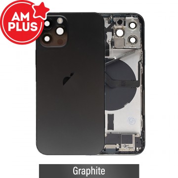 AMPLUS Rear Housing with Full Set Parts for iPhone 12 Pro-Graphite