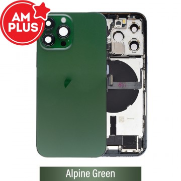 AMPLUS Rear Housing with Full Set Parts for iPhone 13 Pro-Alpine Green