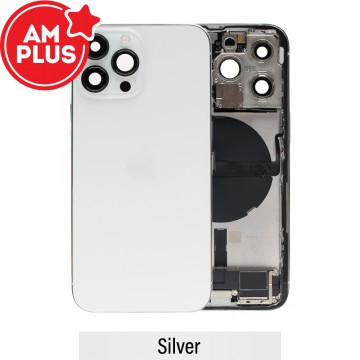 AMPLUS Rear Housing with Full Set Parts for iPhone 13 Pro-Silver