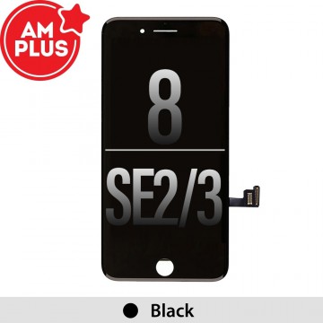 AMPLUS LCD Assembly for iPhone 8 / SE (2020) / SE (2022) Screen Replacement-Black
