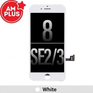 AMPLUS LCD Assembly for iPhone 8 / SE (2020) / SE (2022) Screen Replacement-White