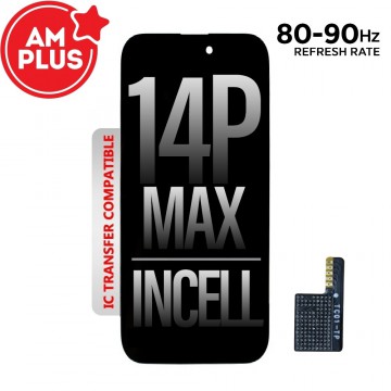 80HZ-90HZ REFRESH RATE AMPLUS Incell LCD Assembly for iPhone 14 Pro Max Screen Replacement (Compatible for IC chip transfer)