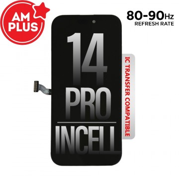 80HZ-90HZ REFRESH RATE AMPLUS Incell LCD Assembly for iPhone 14 Pro Screen Replacement (Compatible for IC chip transfer)