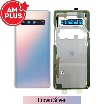 AMPLUS Rear Cover Glass For Samsung Galaxy S10 5G G977-Silver
