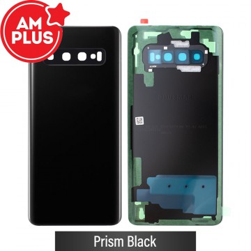 AMPLUS Rear Cover Glass For Samsung Galaxy S10 Plus G975F-Prism Black