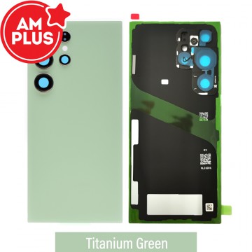 AMPLUS Rear Cover Glass For Samsung Galaxy S24 Ultra-Titanium Green