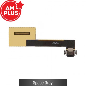 AMPLUS Charging Port with Flex Cable for Apple iPad Pro 9.7-Space Gray