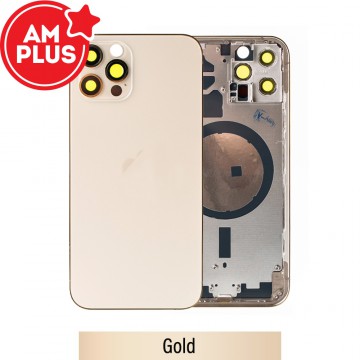 AMPLUS Rear Housing for iPhone 12 Pro-Gold