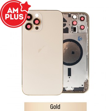 AMPLUS Rear Housing for iPhone 12 Pro Max-Gold