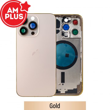 AMPLUS Rear Housing for iPhone 13 Pro-Gold