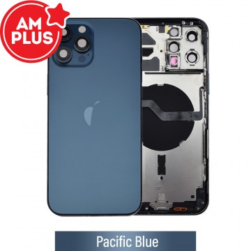 AMPLUS Rear Housing with Small Parts for iPhone 12 Pro Max-Pacific Blue