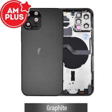 AMPLUS Rear Housing with Small Parts for iPhone 12 Pro-Graphite
