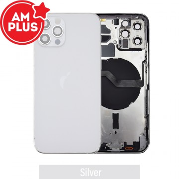 AMPLUS Rear Housing with Small Parts for iPhone 12 Pro-Silver