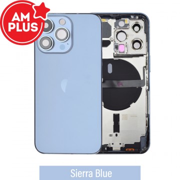 AMPLUS Rear Housing with Small Parts for iPhone 13 Pro-Sierra Blue