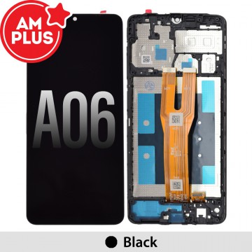 AMPLUS LCD Screen Replacement Digitizer with Frame for Samsung Galaxy A06 A065F-Black