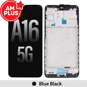 AMPLUS OLED Screen Replacement Digitizer with Frame for Samsung Galaxy A16 5G A166B-Blue Black