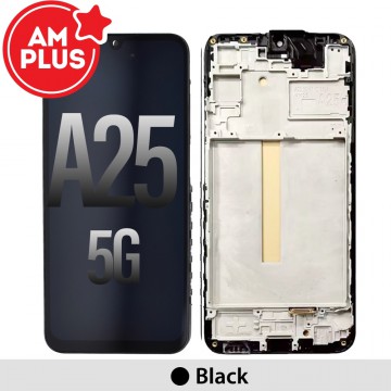 Samsung Galaxy A25 5G A256B AMPLUS OLED Screen Replacement Digitizer with Frame-Black