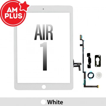 AMPLUS Touch Screen Digitizer with IC Connector for iPad Air 1-White