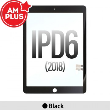 AMPLUS Touch Screen Digitizer with IC Connector for iPad 6 (2018)-Black