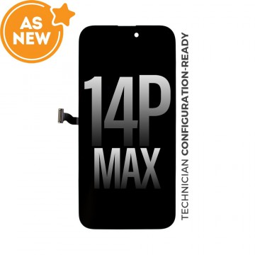 AS NEW-OLED Assembly for iPhone 14 Pro Max With Proximity Sensor Flex Screen Replacement CH661-30401 (AS THE SAME AS SERVICE PACK, BUT NOT FROM OFFICIAL)