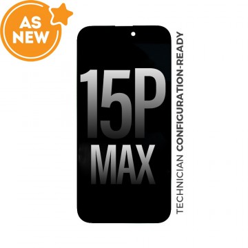 AS NEW-OLED Assembly for iPhone 15 Pro Max With Proximity Sensor Flex Screen Replacement CH661-36915 (AS THE SAME AS SERVICE PACK, BUT NOT FROM OFFICIAL)