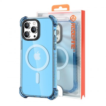 iPhone 15 Pro Bounce Impact Clear Shockproof Case Cover With Magnetic Ring