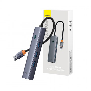 Baseus Flite Series 4-Port HUB Docking Station (USB-A to USB3.0*3+RJ45*1)